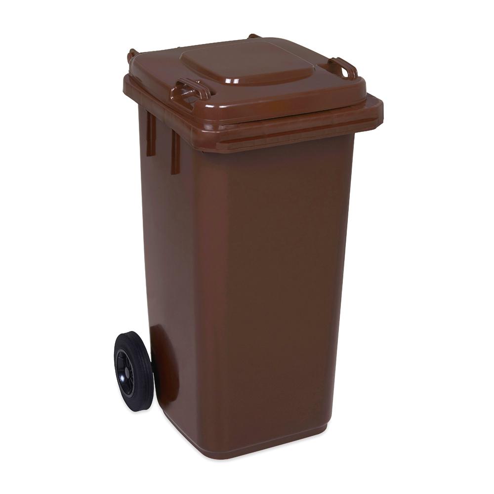 Popelnice 120l hnědá plastová