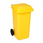 Popelnice 120l žlutá plastová