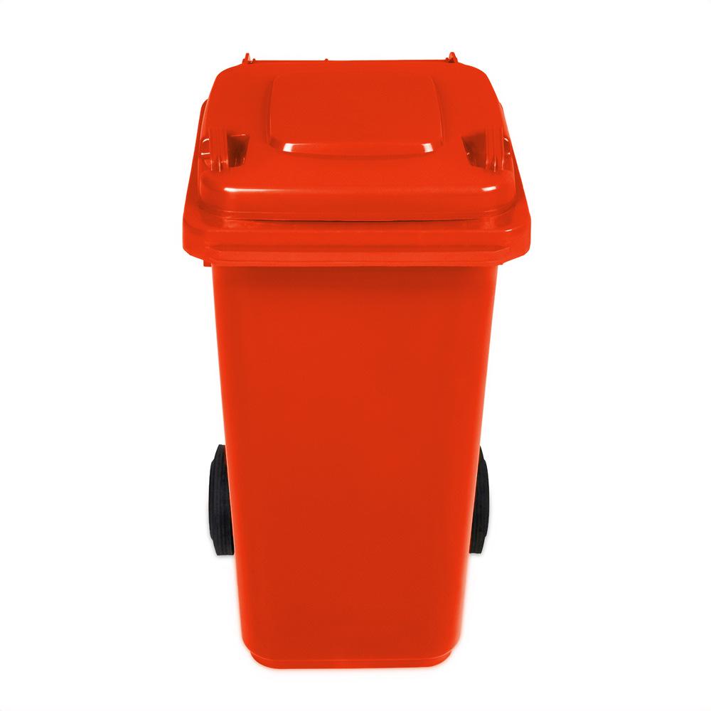 Popelnice 240l červená plastová - Obrázek 3