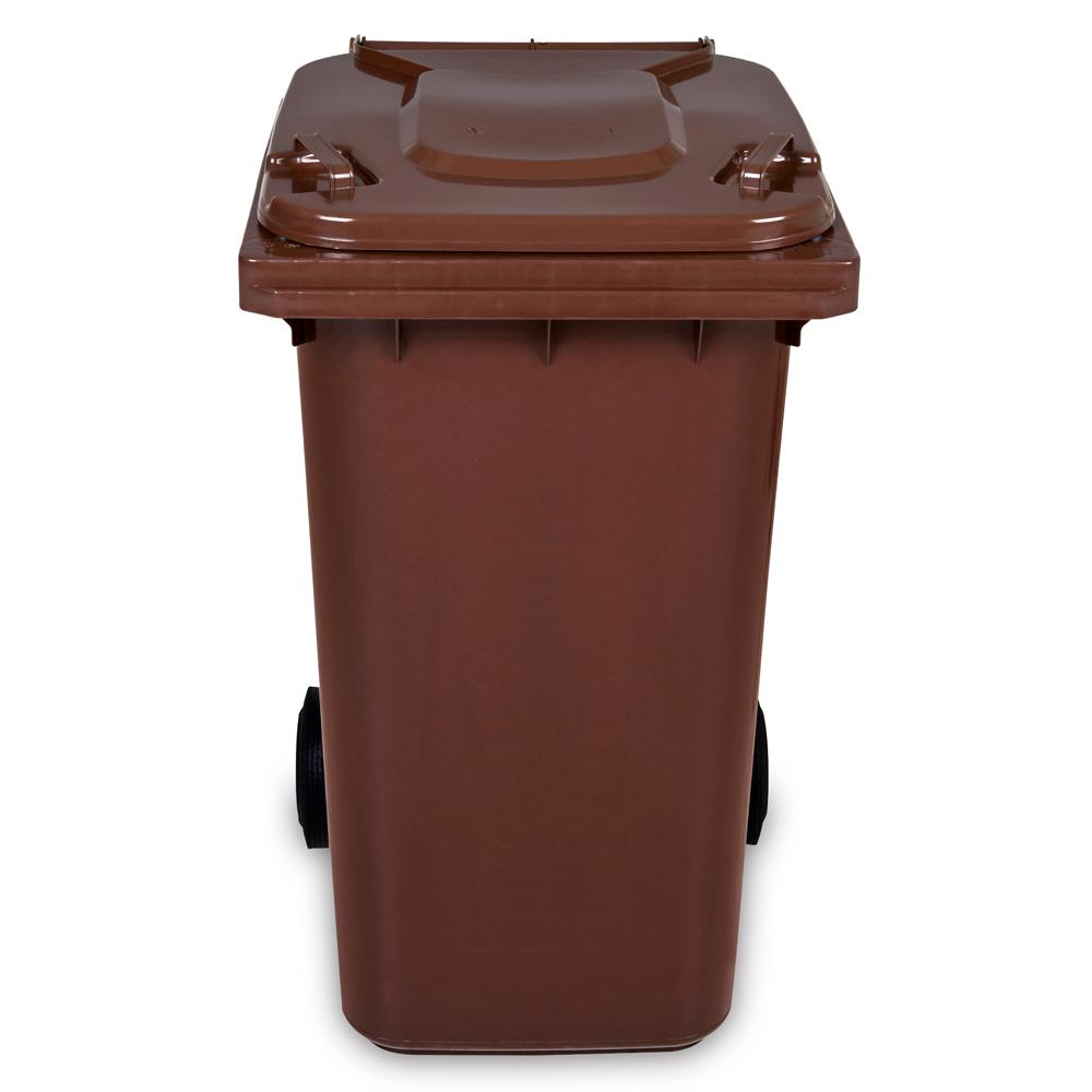 Popelnice BIO 240l hnědá plastová - Obrázek 2
