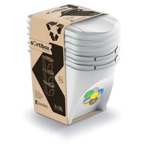 Odpadkové koše 3x25l SORTIBOX IKWB 25S3 427C popel