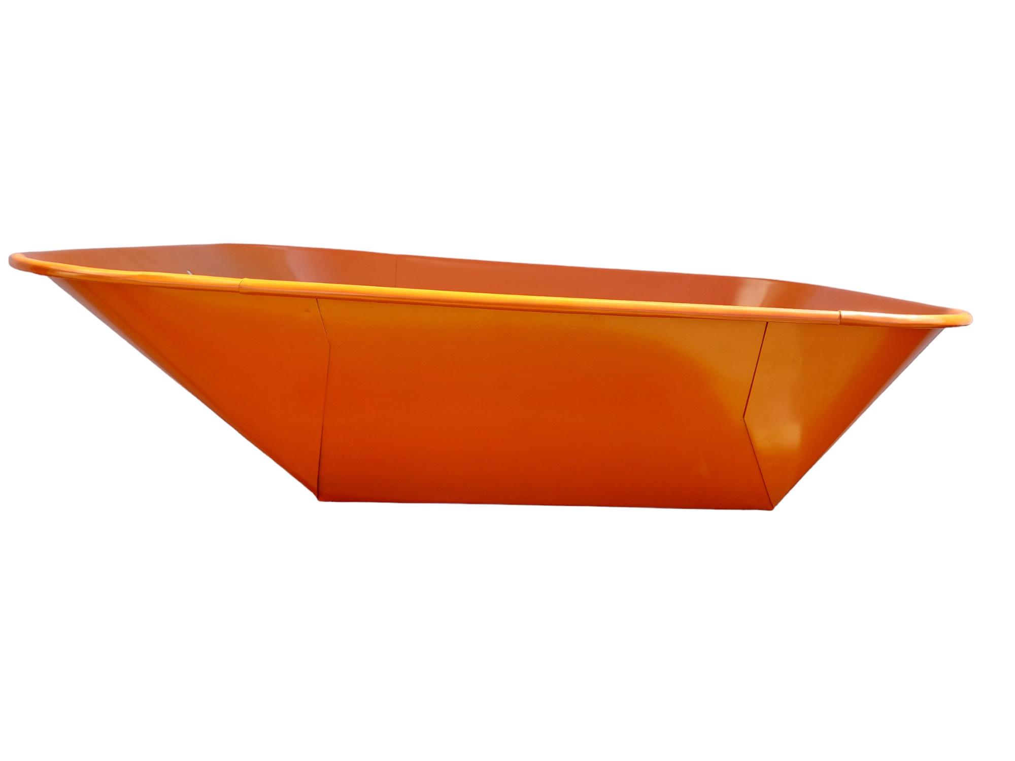 Korba bodovaná oranžová, objem 60l - 2.jakost