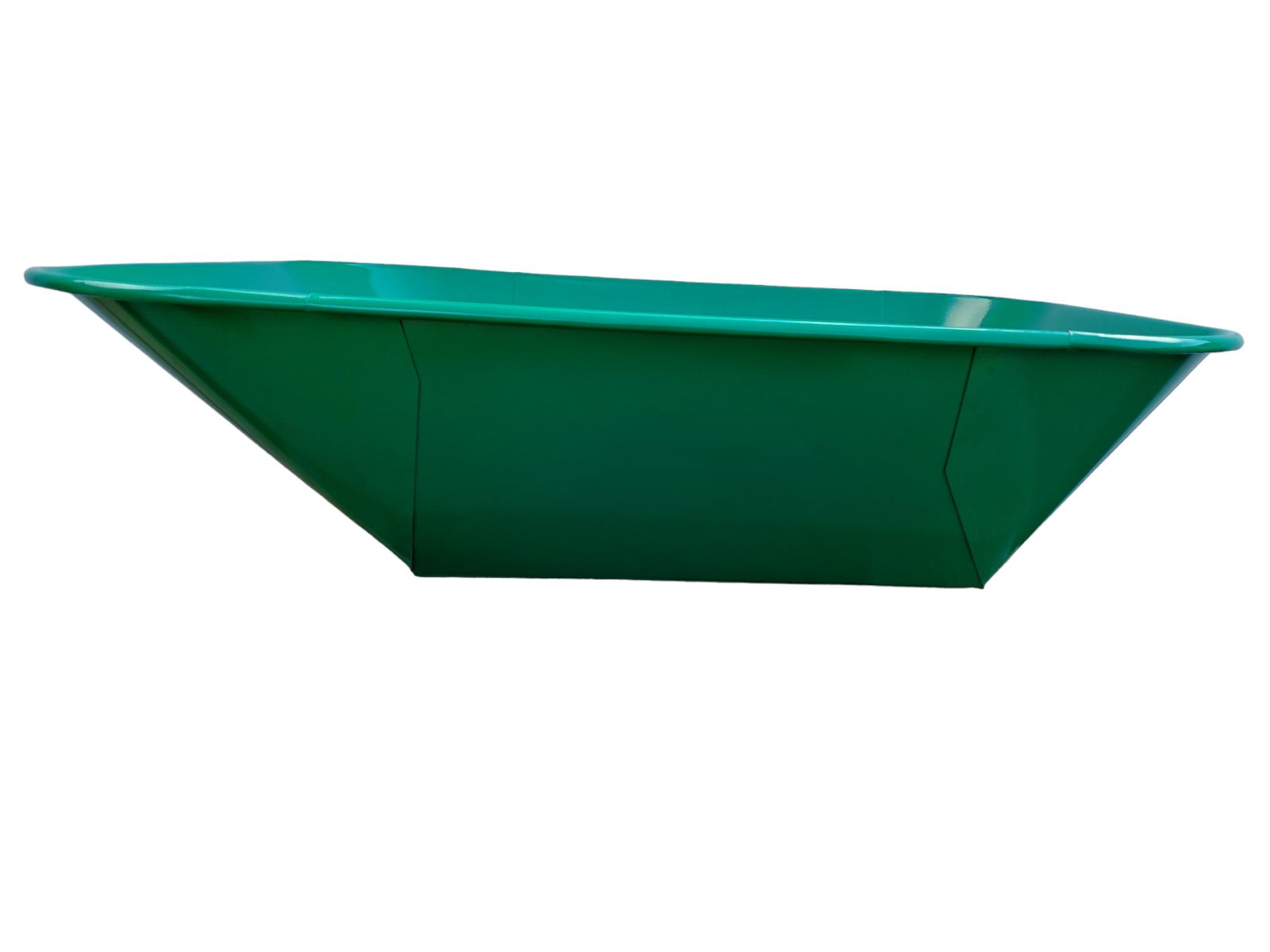 Korba bodovaná zelená, objem 60l
