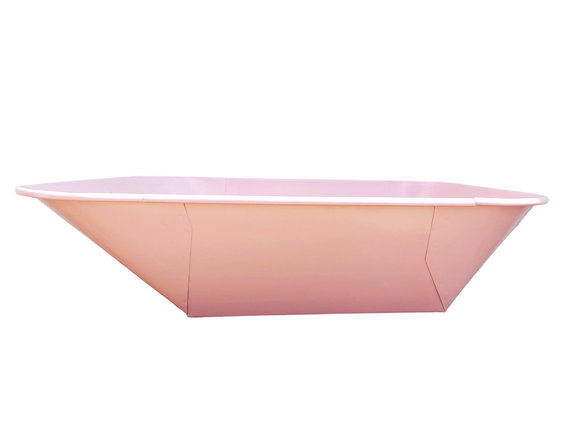 Korba bodovaná růžová, objem 60l