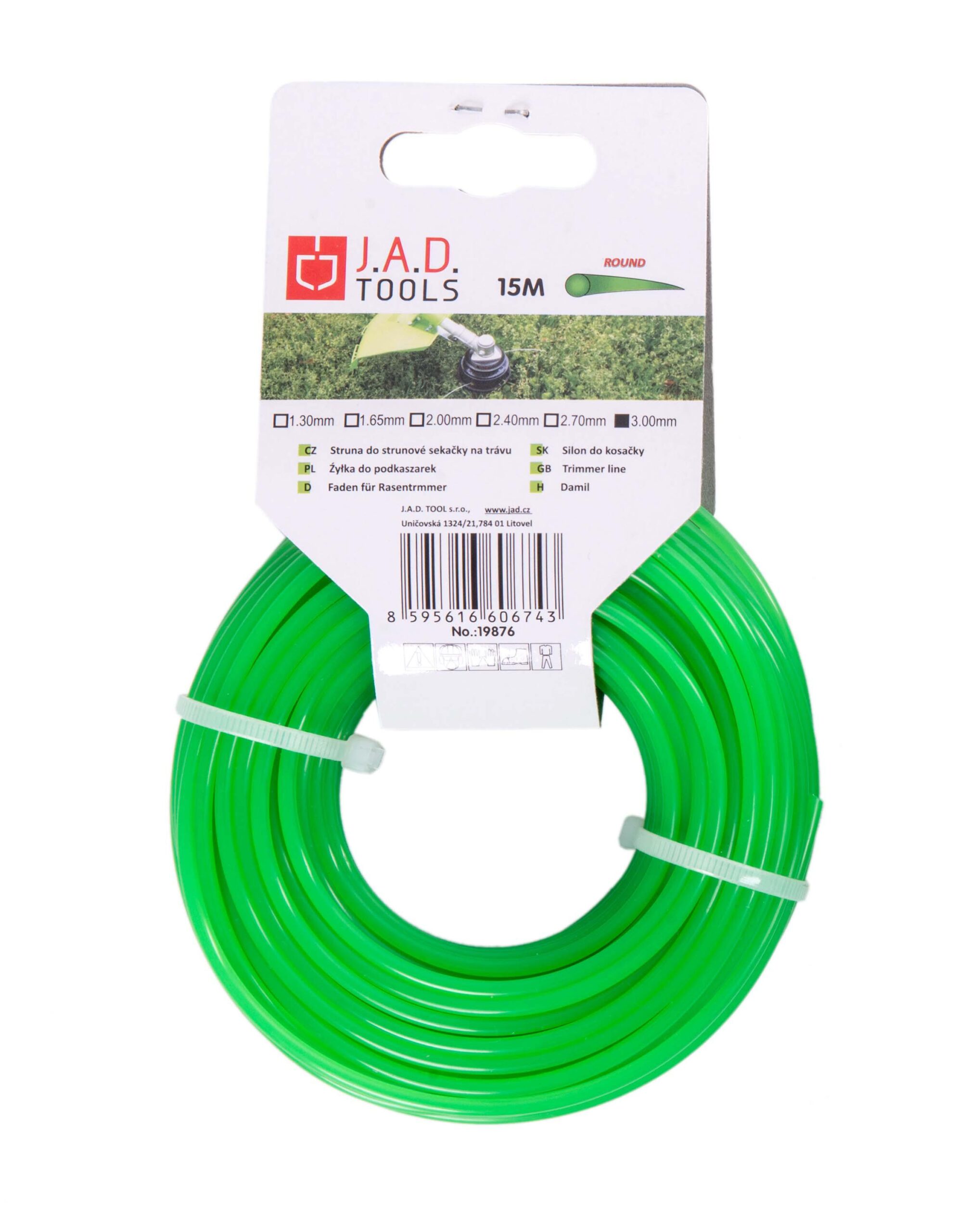 Struna kulatá 2,7mm 15m papír. závěs