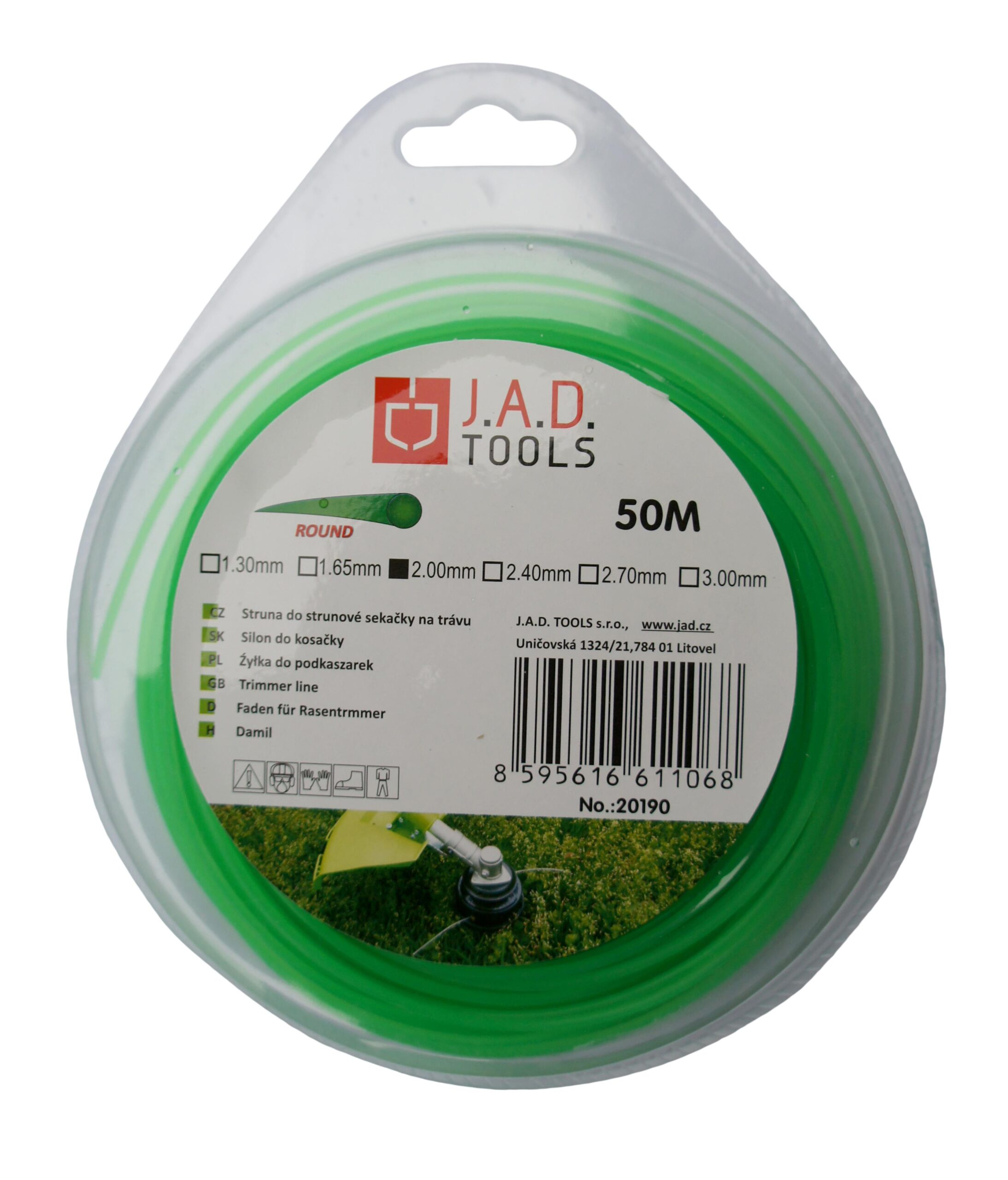Struna kulatá 2,0mm 50m blistr