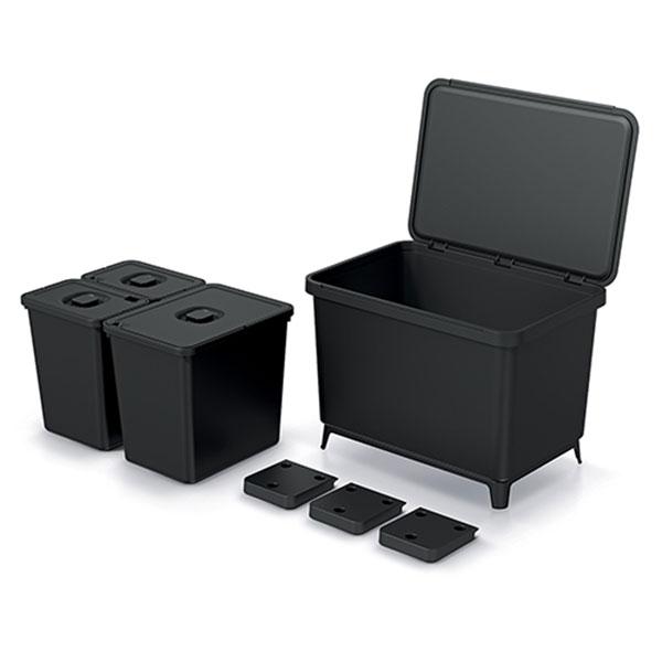 Odpadkový koš SYSTEMA NKS60W3 černý
