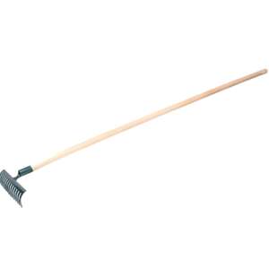 Hrábě železné 10 zubů s násadou 150 cm
