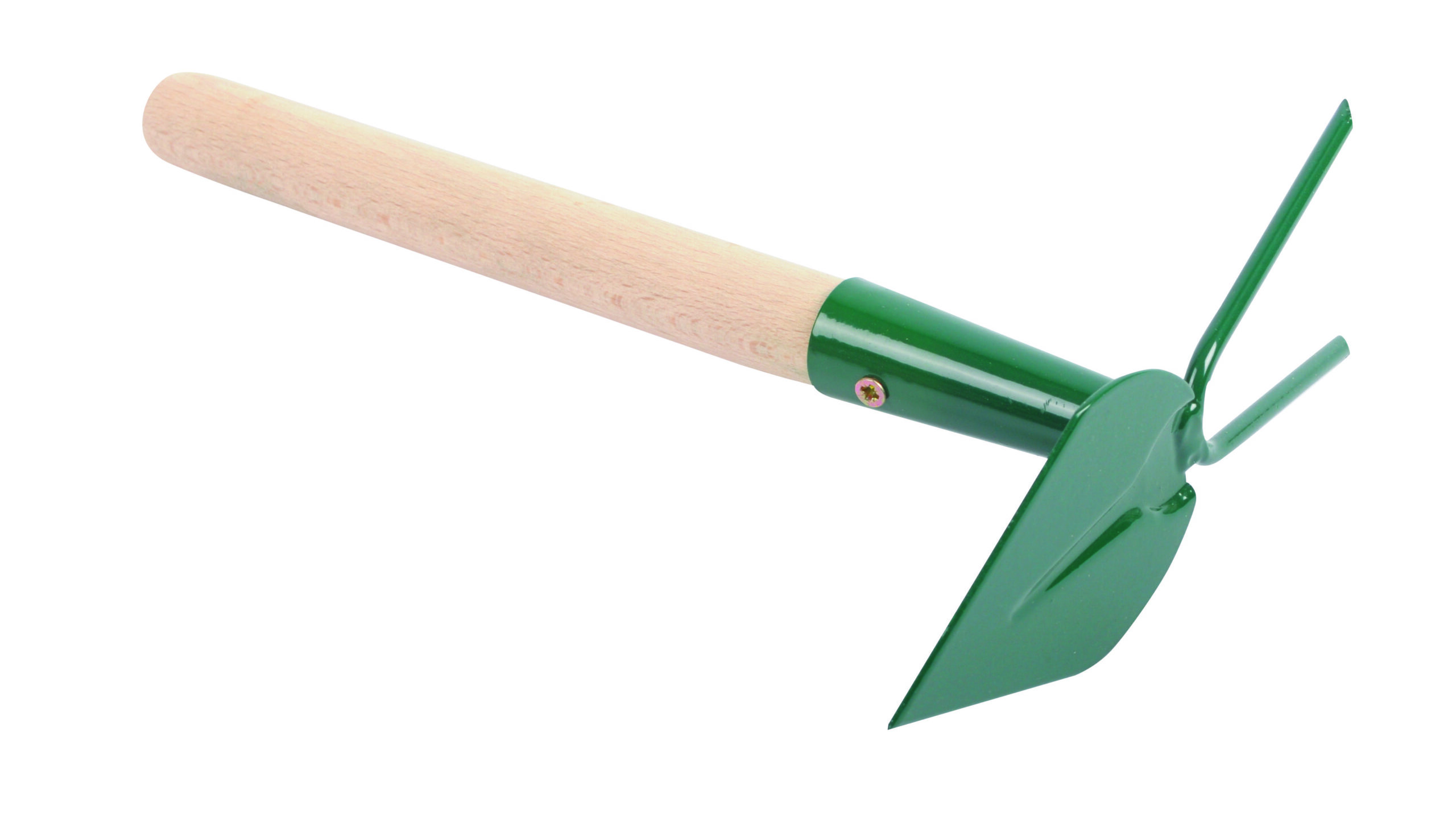 Okopávačka srdcová s násadou 27 cm, 2 hroty