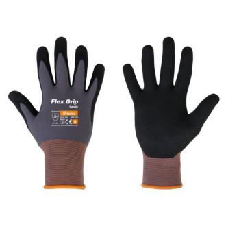 Rukavice ochranné 10´ FLEX GRIP SANDY nitryl